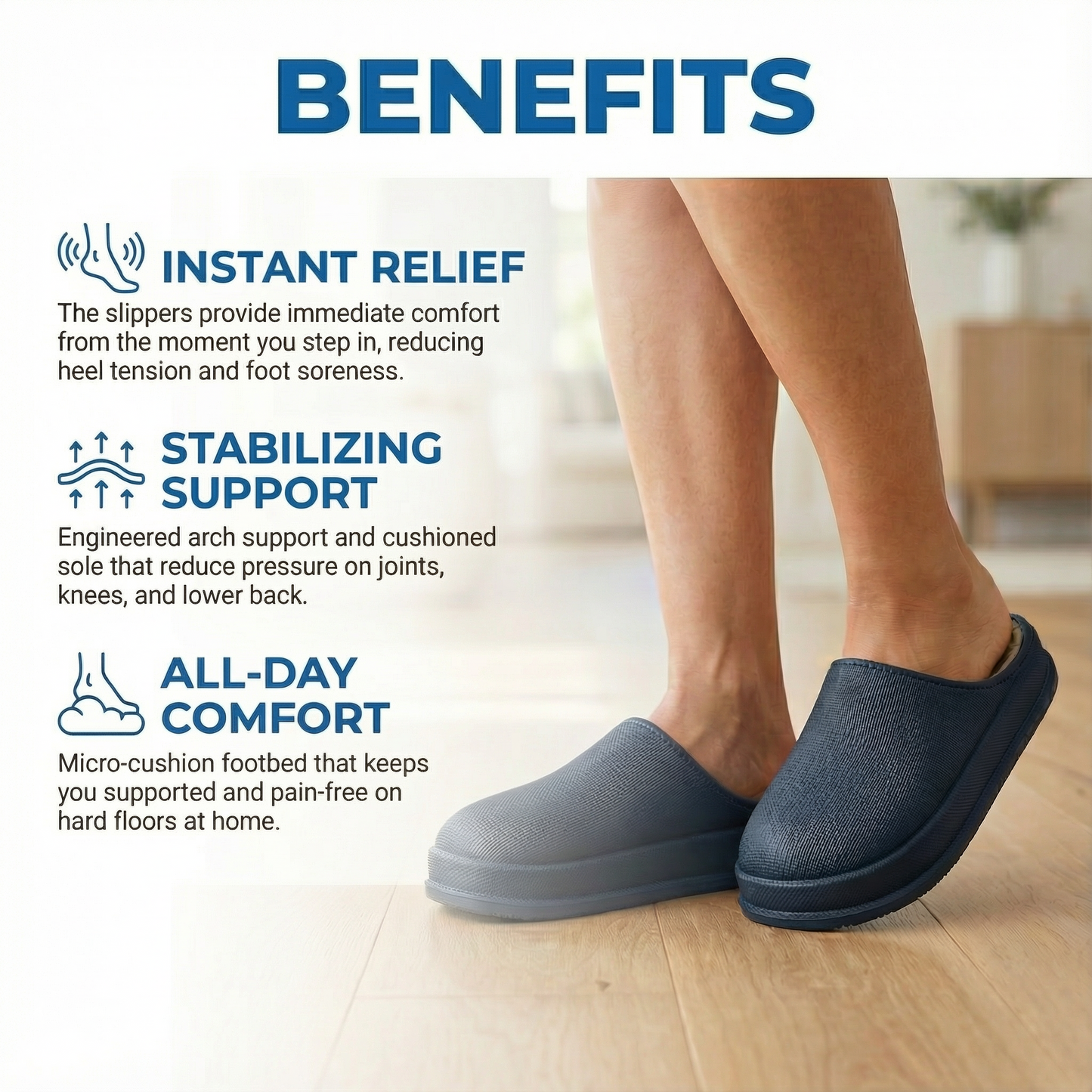 Heel pain relief and arch support Clogs